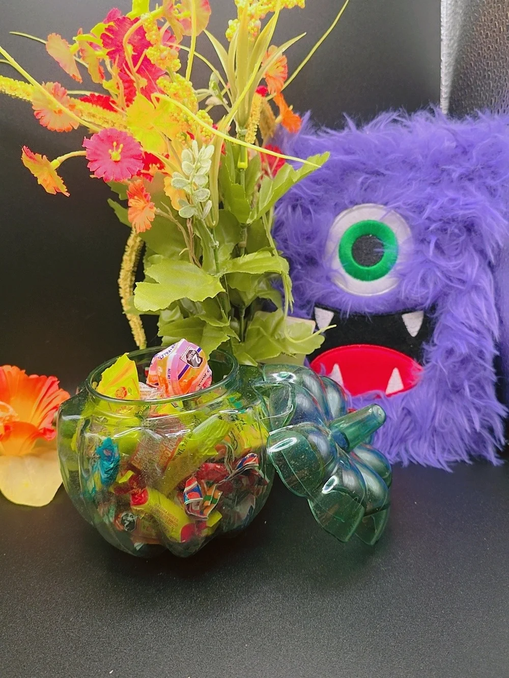 Festive Green Pumpkin Candy Container – Home Party Supplies